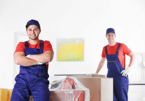 Office removals team planning a business move in Dulwich