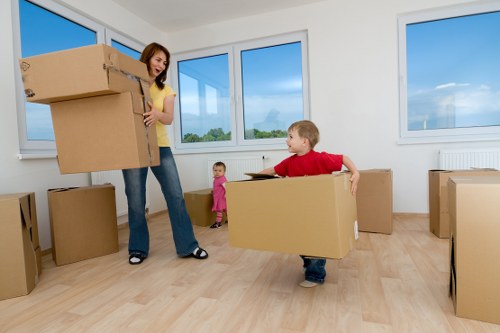 Packed moving van ready for a local removal service in Dulwich