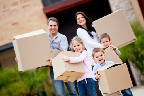 Business items and office furniture loaded for same-day removals near Dulwich