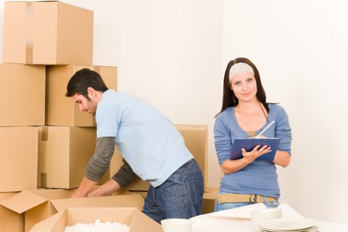 Careful loading of furniture for a home move in Dulwich