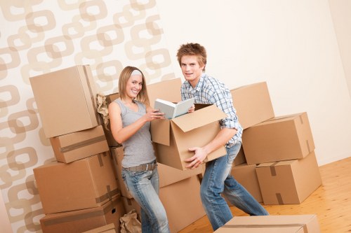 Unpacking household essentials in a Dulwich property